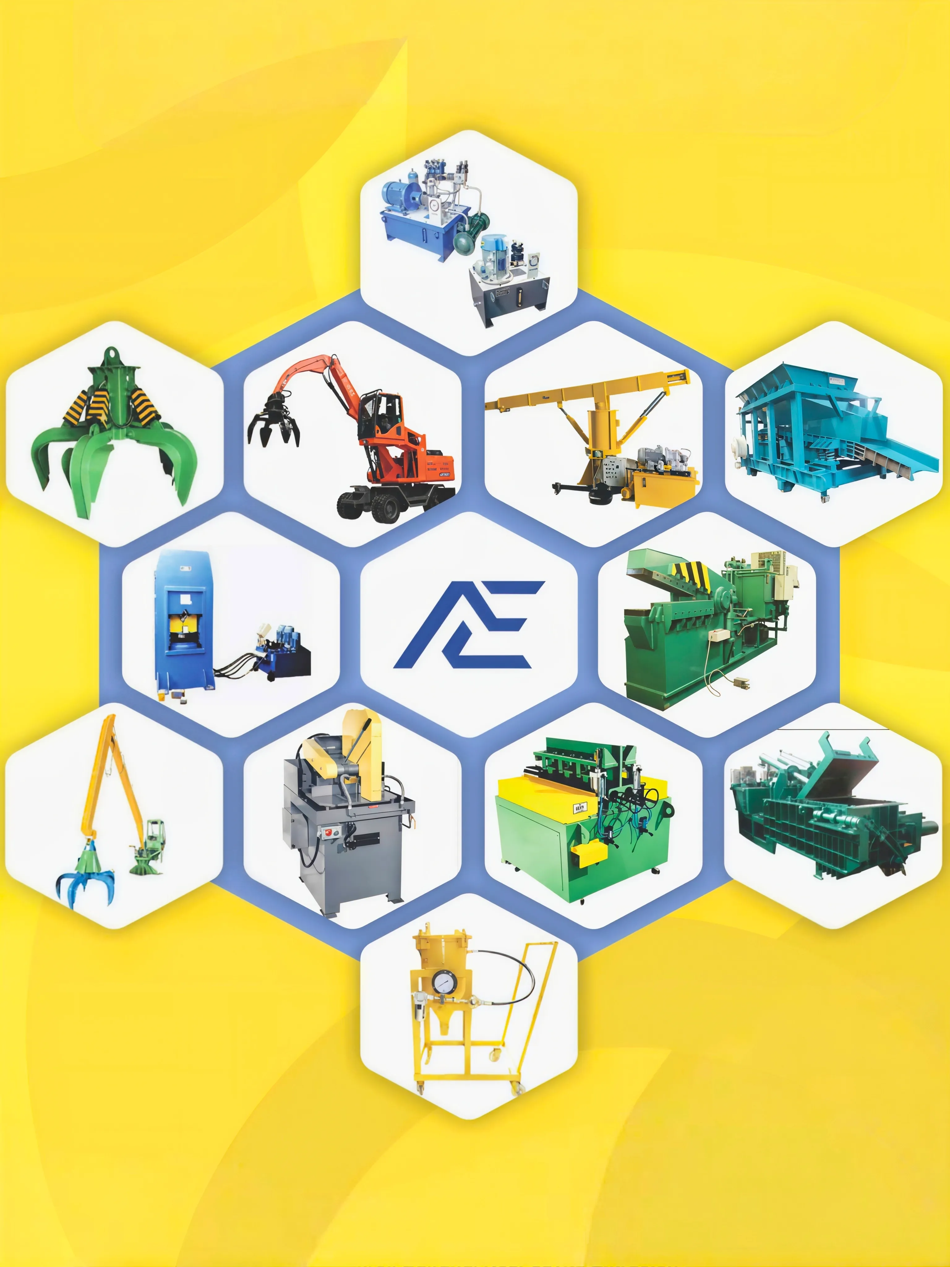 Arya Engineering product catalog preview showing steel plant machinery